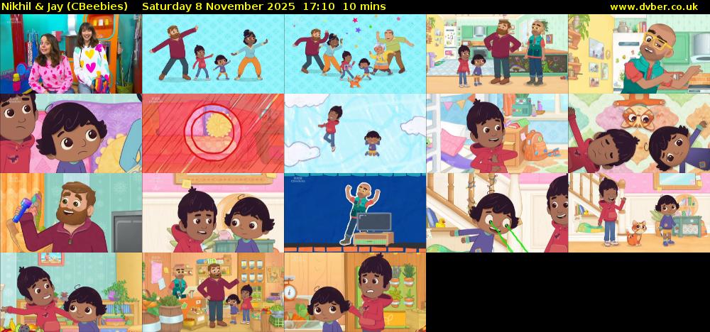 Nikhil & Jay (CBeebies) Saturday 8 November 2025 17:10 - 17:20