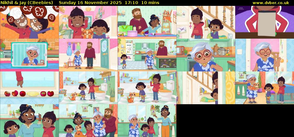 Nikhil & Jay (CBeebies) Sunday 16 November 2025 17:10 - 17:20