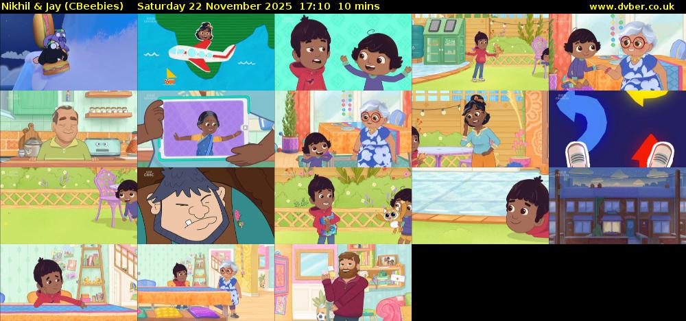 Nikhil & Jay (CBeebies) Saturday 22 November 2025 17:10 - 17:20