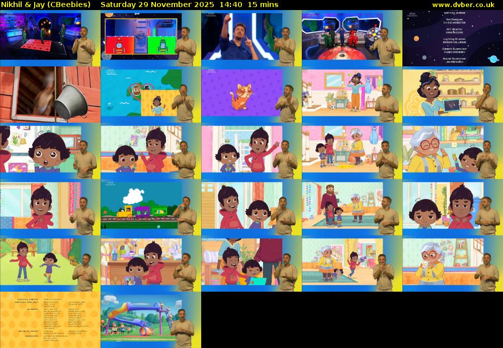 Nikhil & Jay (CBeebies) Saturday 29 November 2025 14:40 - 14:55