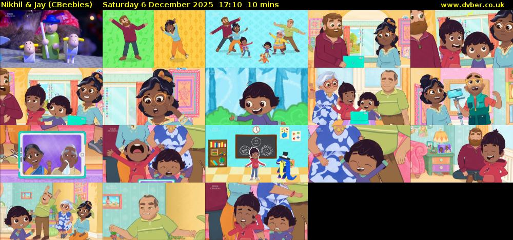 Nikhil & Jay (CBeebies) Saturday 6 December 2025 17:10 - 17:20