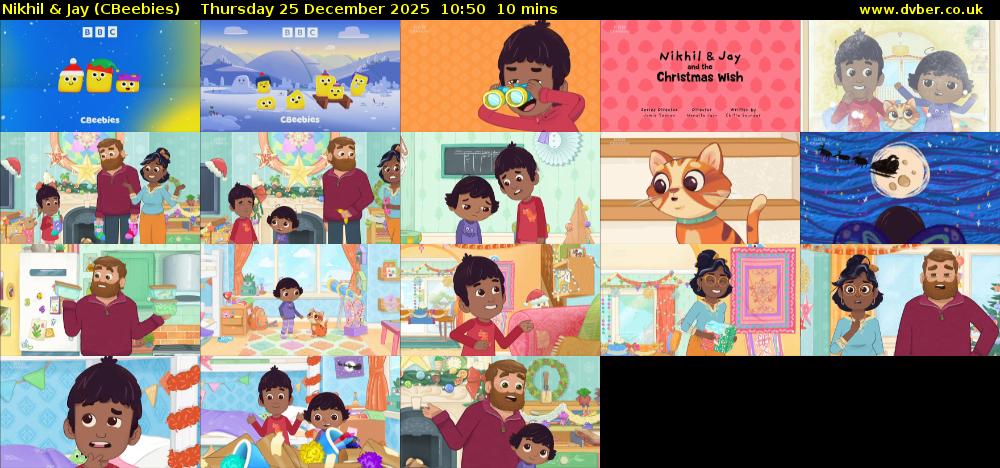 Nikhil & Jay (CBeebies) Thursday 25 December 2025 10:50 - 11:00