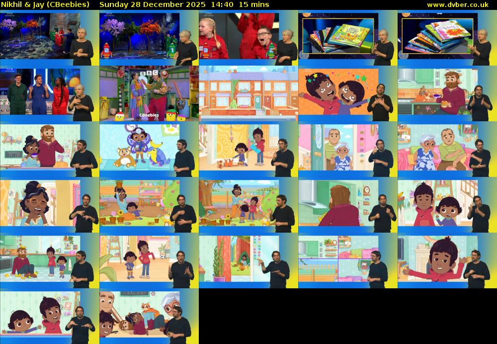 Nikhil & Jay (CBeebies) Sunday 28 December 2025 14:40 - 14:55