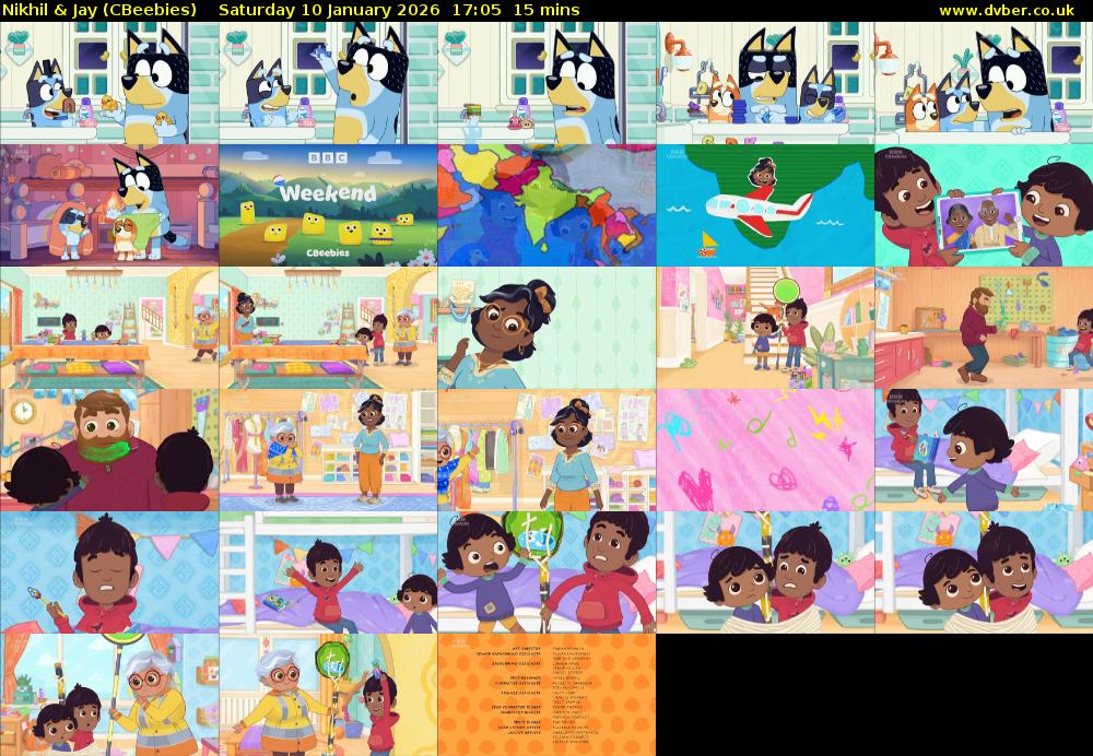 Nikhil & Jay (CBeebies) Saturday 10 January 2026 17:05 - 17:20