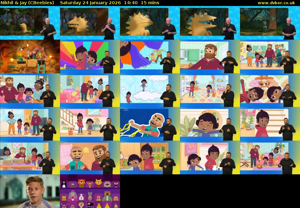 Nikhil & Jay (CBeebies) Saturday 24 January 2026 14:40 - 14:55