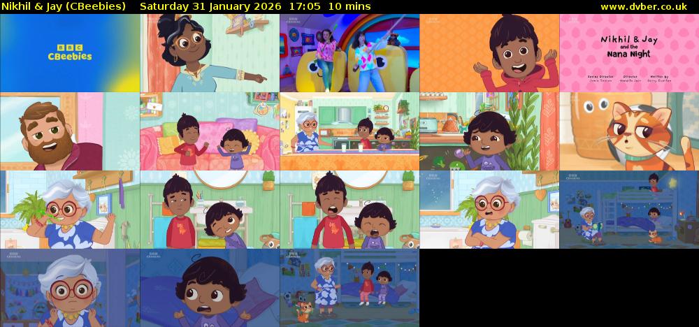 Nikhil & Jay (CBeebies) Saturday 31 January 2026 17:05 - 17:15