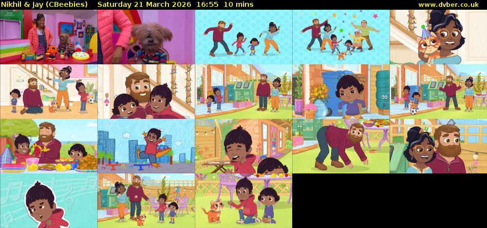 Nikhil & Jay (CBeebies) Saturday 21 March 2026 16:55 - 17:05