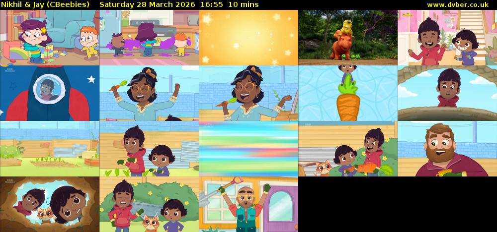 Nikhil & Jay (CBeebies) Saturday 28 March 2026 16:55 - 17:05