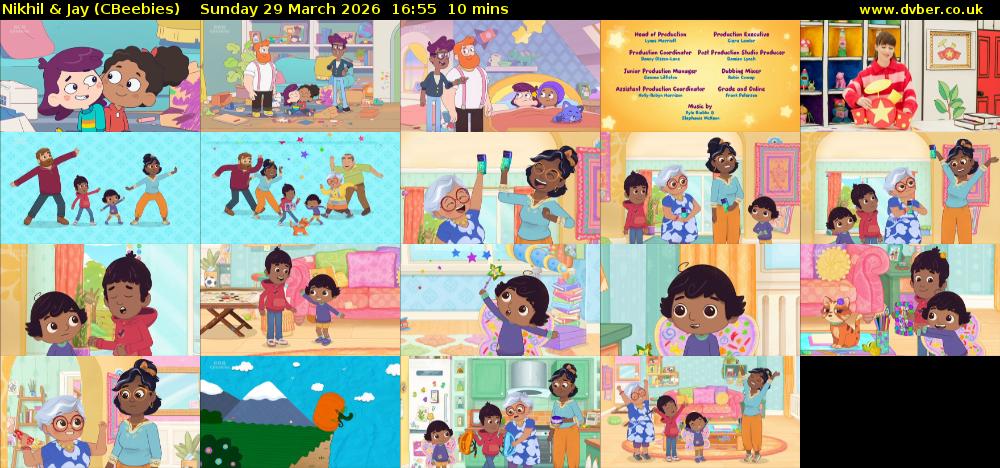 Nikhil & Jay (CBeebies) Sunday 29 March 2026 16:55 - 17:05