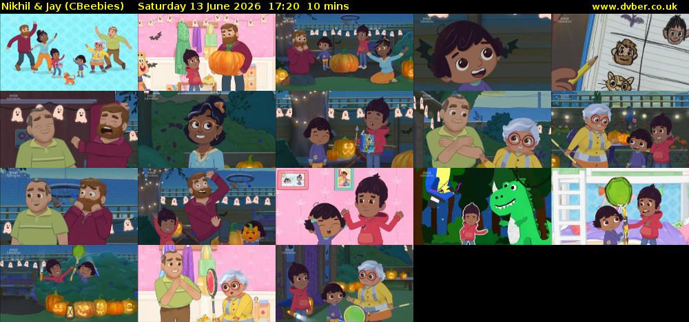 Nikhil & Jay (CBeebies) Saturday 13 June 2026 17:20 - 17:30