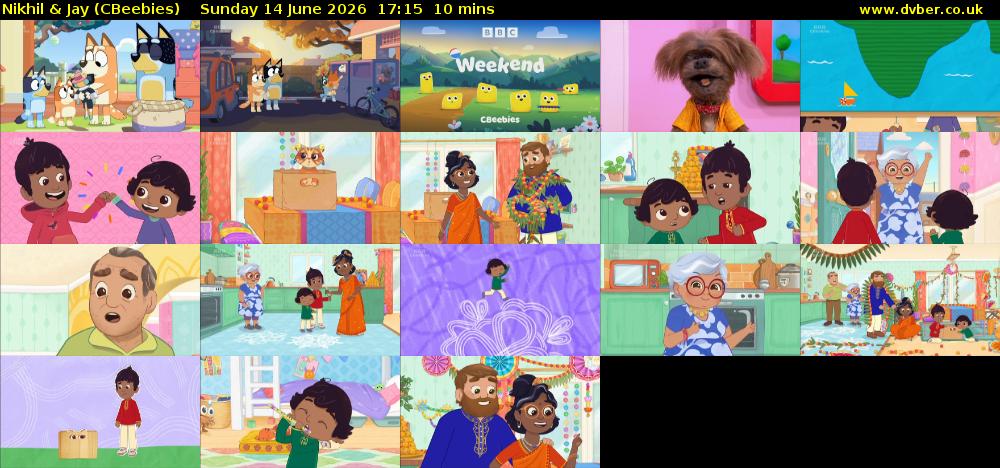 Nikhil & Jay (CBeebies) Sunday 14 June 2026 17:15 - 17:25
