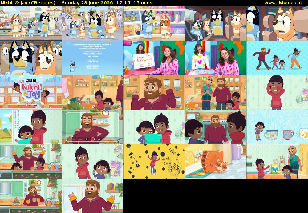 Nikhil & Jay (CBeebies) Sunday 28 June 2026 17:15 - 17:30