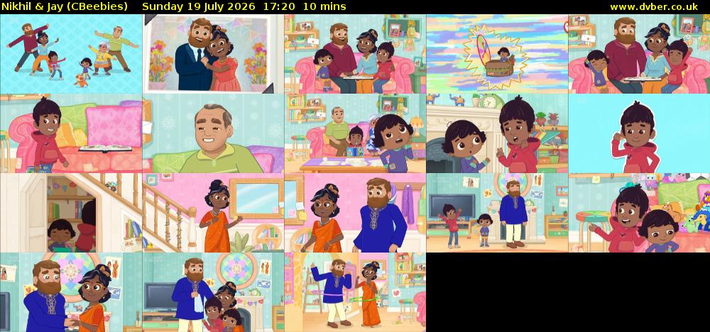 Nikhil & Jay (CBeebies) Sunday 19 July 2026 17:20 - 17:30