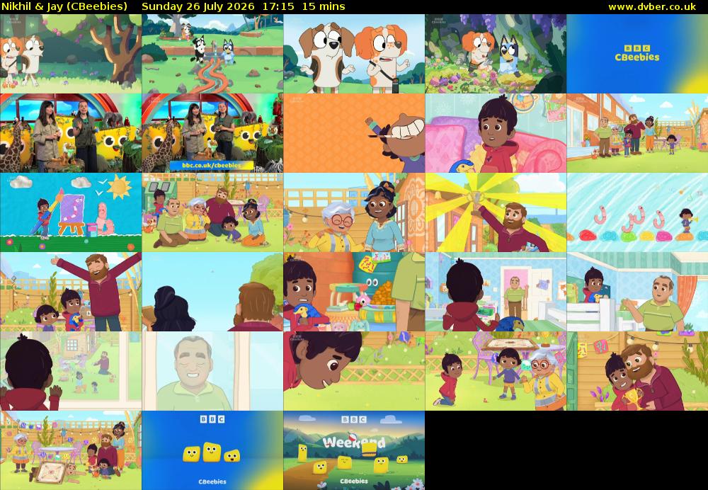 Nikhil & Jay (CBeebies) Sunday 26 July 2026 17:15 - 17:30