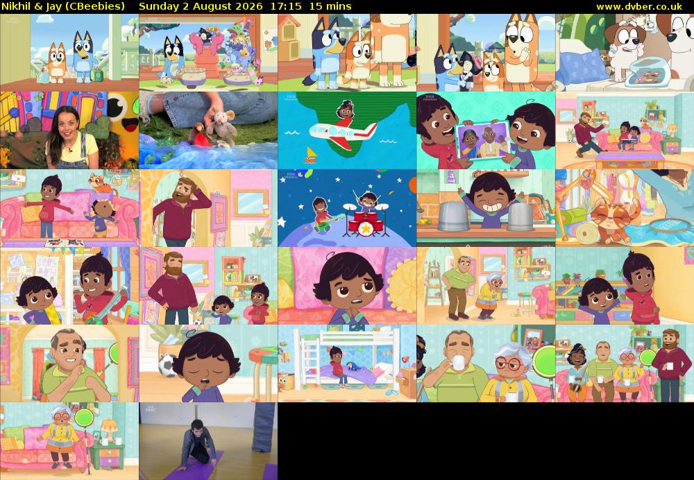 Nikhil & Jay (CBeebies) Sunday 2 August 2026 17:15 - 17:30