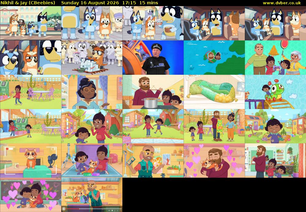 Nikhil & Jay (CBeebies) Sunday 16 August 2026 17:15 - 17:30