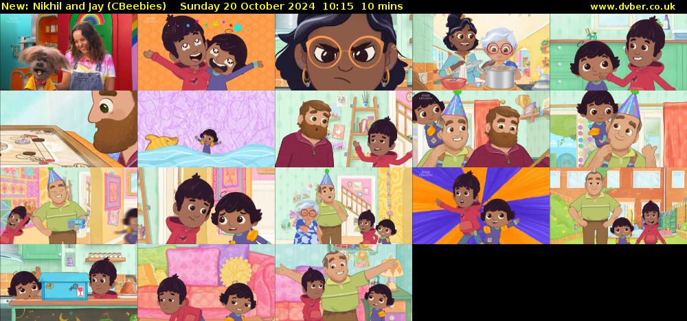 Nikhil and Jay (CBeebies) Sunday 20 October 2024 10:15 - 10:25