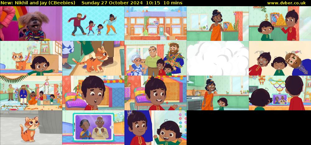 Nikhil and Jay (CBeebies) Sunday 27 October 2024 10:15 - 10:25