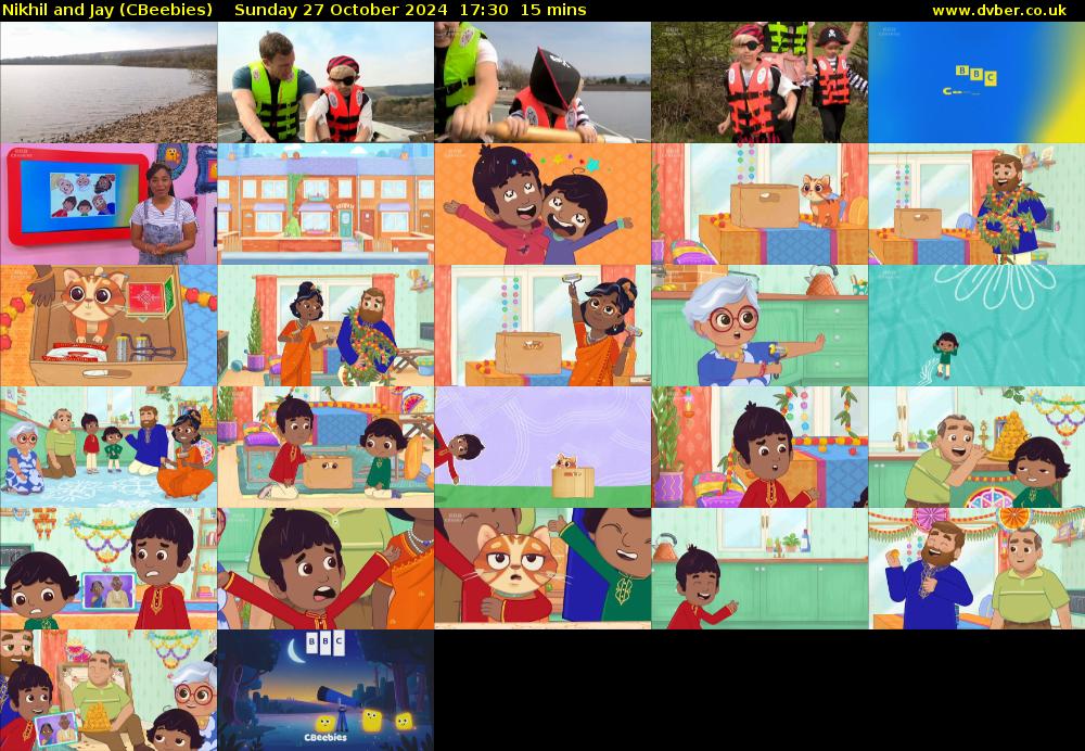 Nikhil and Jay (CBeebies) Sunday 27 October 2024 17:30 - 17:45