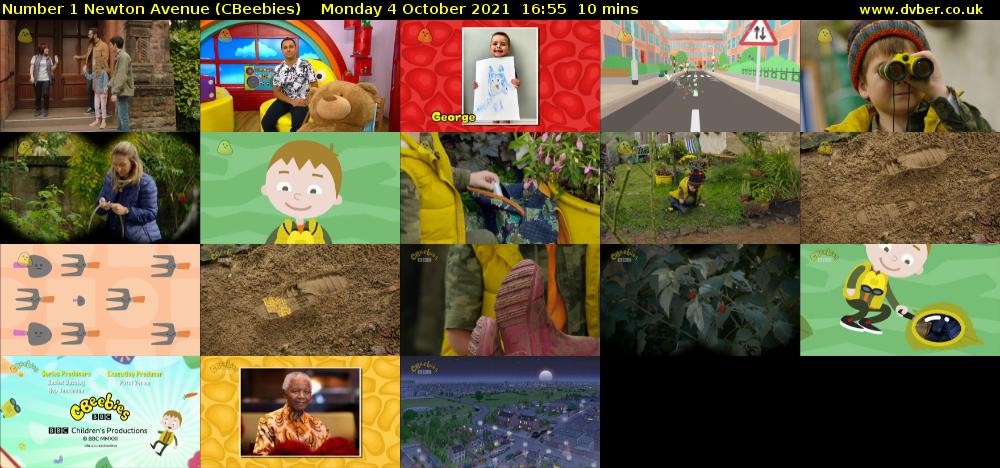 Number 1 Newton Avenue (CBeebies) Monday 4 October 2021 16:55 - 17:05