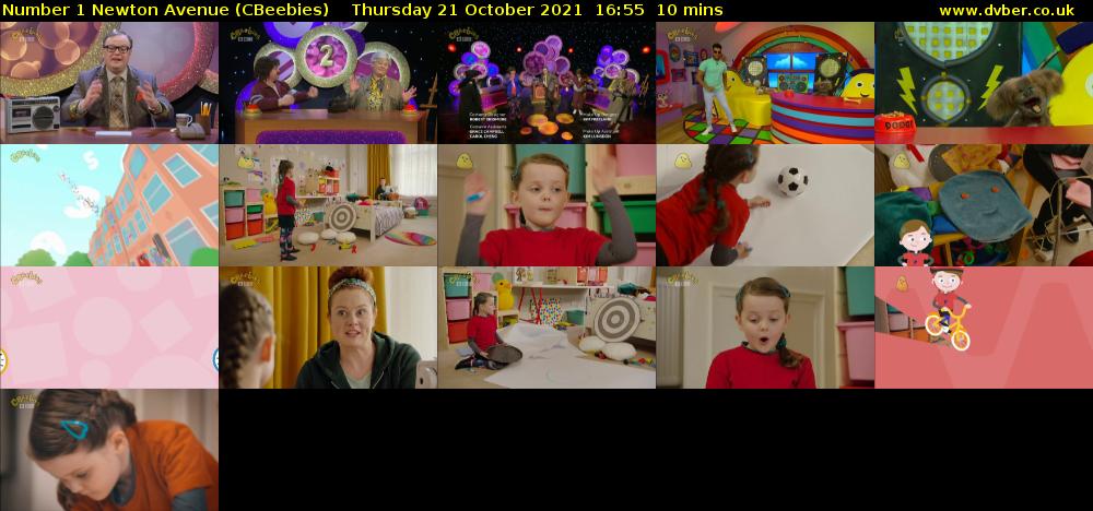 Number 1 Newton Avenue (CBeebies) Thursday 21 October 2021 16:55 - 17:05