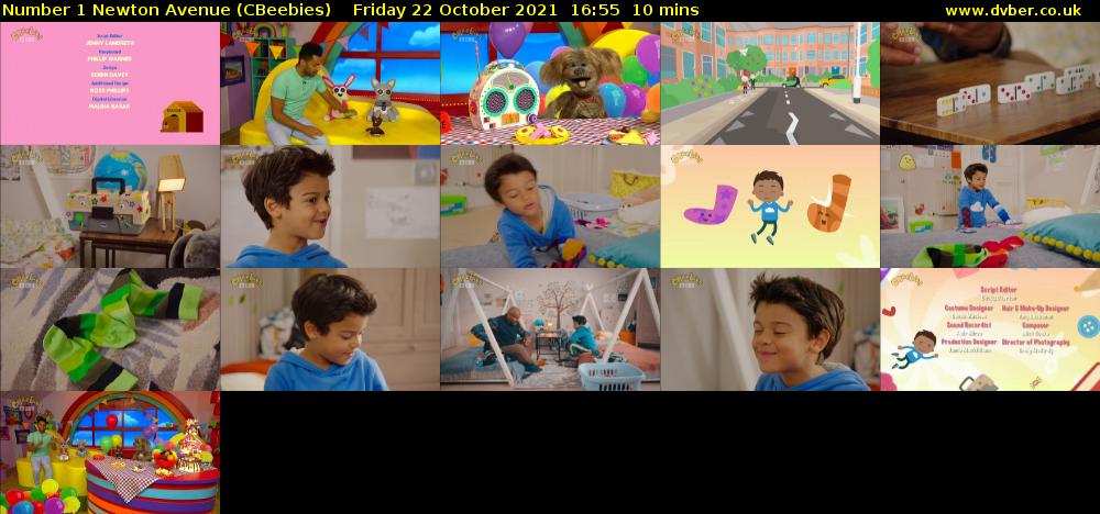 Number 1 Newton Avenue (CBeebies) Friday 22 October 2021 16:55 - 17:05