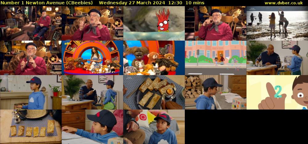 Number 1 Newton Avenue (CBeebies) Wednesday 27 March 2024 12:30 - 12:40