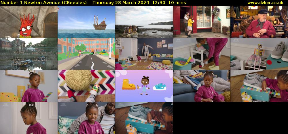 Number 1 Newton Avenue (CBeebies) Thursday 28 March 2024 12:30 - 12:40