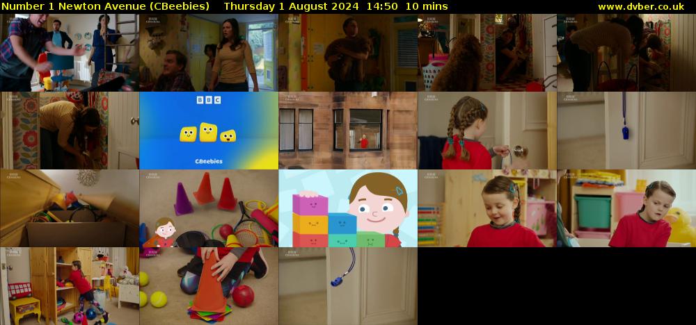 Number 1 Newton Avenue (CBeebies) Thursday 1 August 2024 14:50 - 15:00