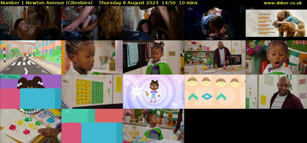 Number 1 Newton Avenue (CBeebies) Thursday 8 August 2024 14:50 - 15:00