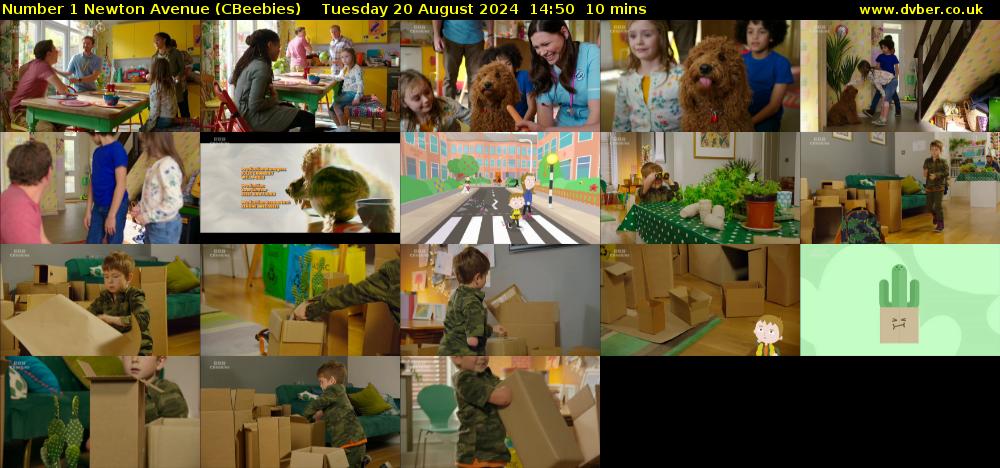 Number 1 Newton Avenue (CBeebies) Tuesday 20 August 2024 14:50 - 15:00