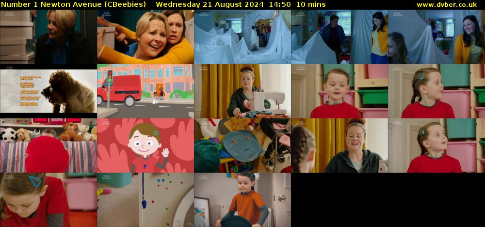 Number 1 Newton Avenue (CBeebies) Wednesday 21 August 2024 14:50 - 15:00