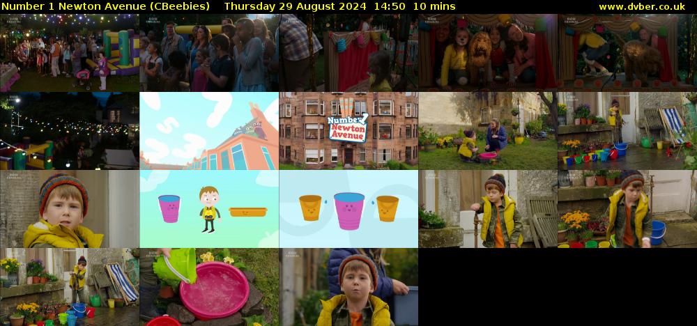 Number 1 Newton Avenue (CBeebies) Thursday 29 August 2024 14:50 - 15:00