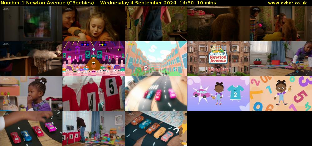 Number 1 Newton Avenue (CBeebies) Wednesday 4 September 2024 14:50 - 15:00
