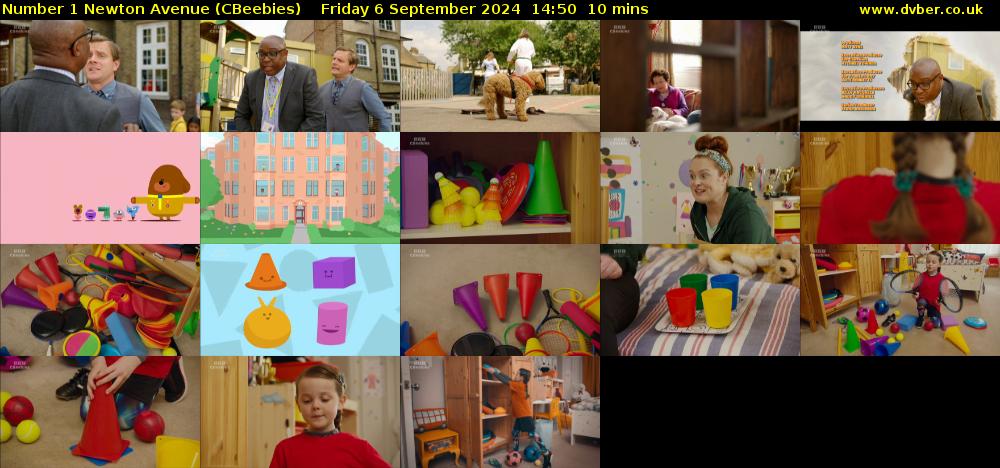 Number 1 Newton Avenue (CBeebies) Friday 6 September 2024 14:50 - 15:00