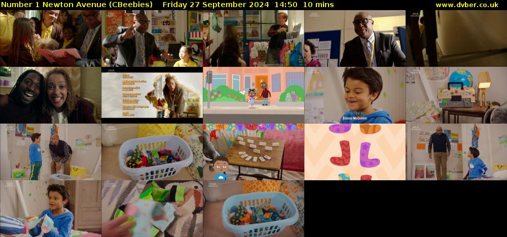 Number 1 Newton Avenue (CBeebies) Friday 27 September 2024 14:50 - 15:00