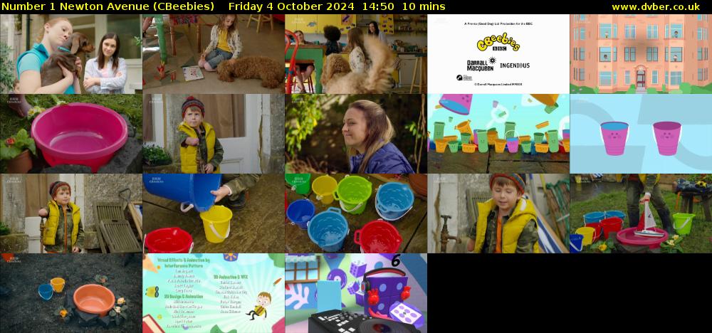 Number 1 Newton Avenue (CBeebies) Friday 4 October 2024 14:50 - 15:00