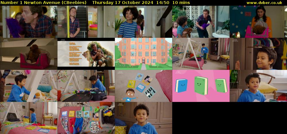 Number 1 Newton Avenue (CBeebies) Thursday 17 October 2024 14:50 - 15:00