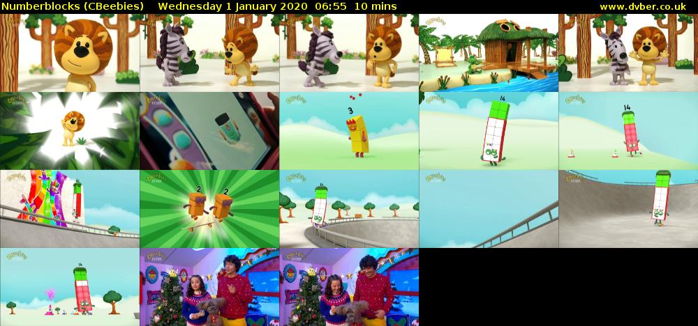 Numberblocks (CBeebies) Wednesday 1 January 2020 06:55 - 07:05