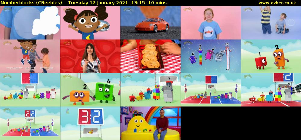 Numberblocks (CBeebies) Tuesday 12 January 2021 13:15 - 13:25