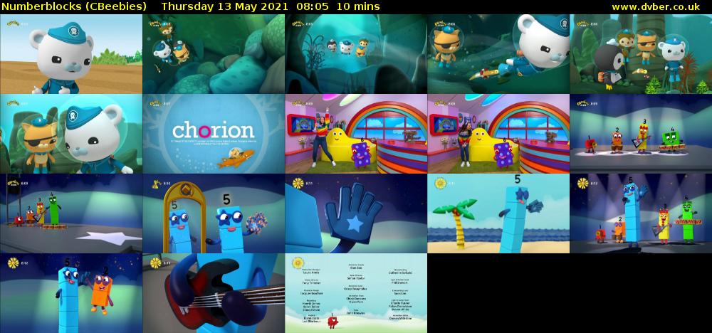 Numberblocks (CBeebies) Thursday 13 May 2021 08:05 - 08:15