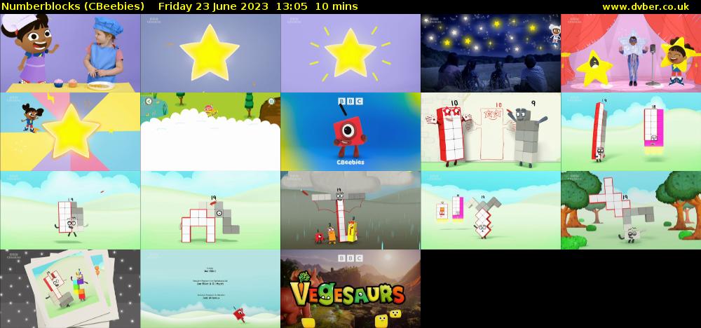 Numberblocks (CBeebies) Friday 23 June 2023 13:05 - 13:15