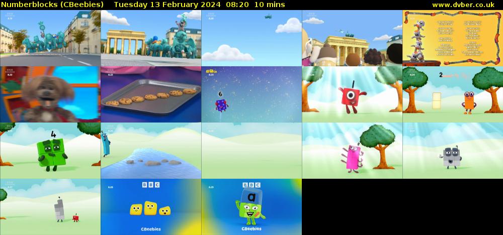 Numberblocks (CBeebies) Tuesday 13 February 2024 08:20 - 08:30