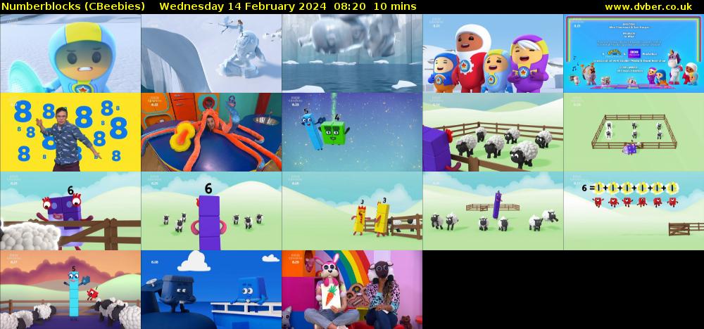 Numberblocks (CBeebies) Wednesday 14 February 2024 08:20 - 08:30