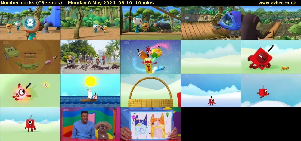 Numberblocks (CBeebies) Monday 6 May 2024 08:10 - 08:20