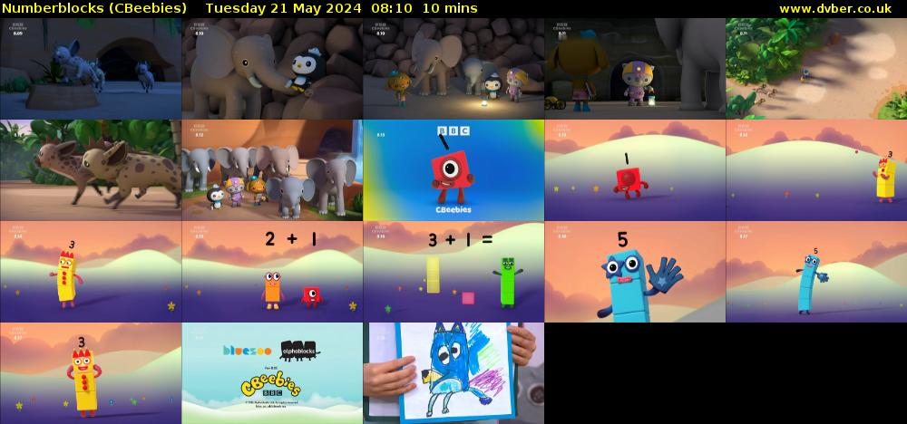 Numberblocks (CBeebies) Tuesday 21 May 2024 08:10 - 08:20