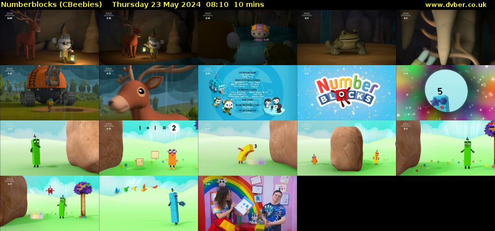 Numberblocks (CBeebies) Thursday 23 May 2024 08:10 - 08:20