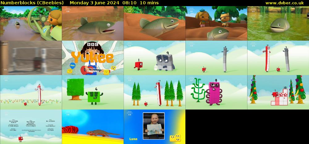Numberblocks (CBeebies) Monday 3 June 2024 08:10 - 08:20