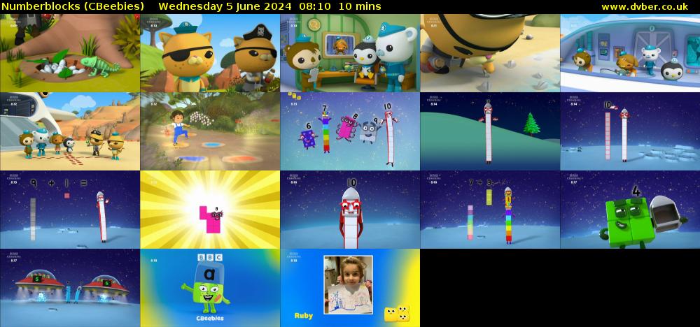 Numberblocks (CBeebies) Wednesday 5 June 2024 08:10 - 08:20