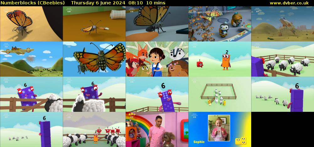 Numberblocks (CBeebies) Thursday 6 June 2024 08:10 - 08:20